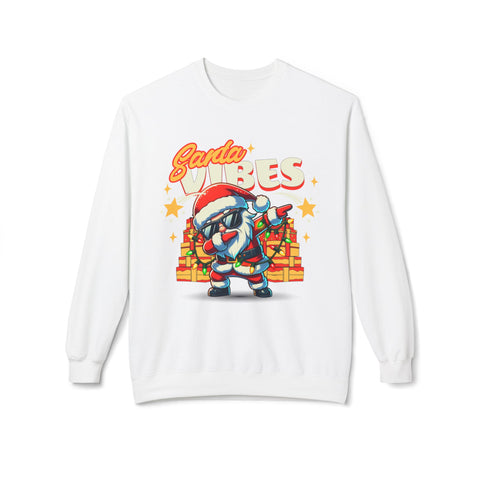 Santa Vibes - Fleece Crewneck Sweatshirt