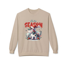 Tis the Season Unicorn - Fleece Crewneck Sweatshirt