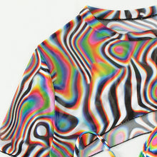 Women's 3-Piece Swimsuit Set - Swirl Print Bikini with Boho Cover-Up