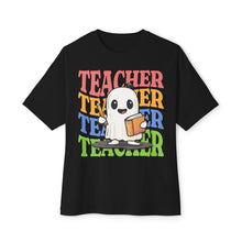 Teacher v2 - Funny Halloween Party Fall Oversized Fit Shirt