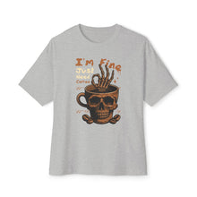 Skull Need Coffee - Oversized Fit Shirt