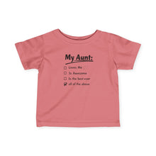 My Aunt List  - Infant Shirt