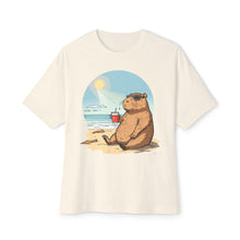 Minimalist Capybara On Vacation v1 - Oversized Fit