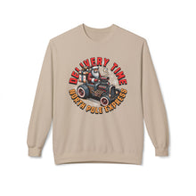 Delivery Time Santa- Fleece Crewneck Sweatshirt