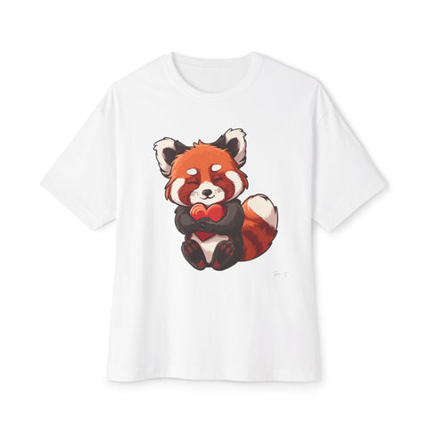 Red Panda Heart - Oversized Fit