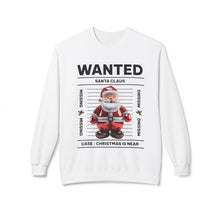 Wanted Santa Claus- Fleece Crewneck Sweatshirt