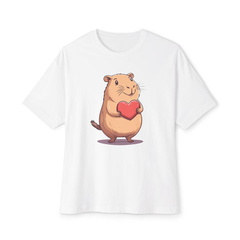 Heart Capybara - Oversized Fit