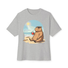 Minimalist Capybara On Vacation v1 - Oversized Fit