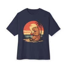 Minimalist Capybara On Vacation v2 - Oversized Fit