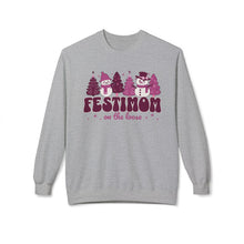 Christmas Mom- Fleece Crewneck Sweatshirt