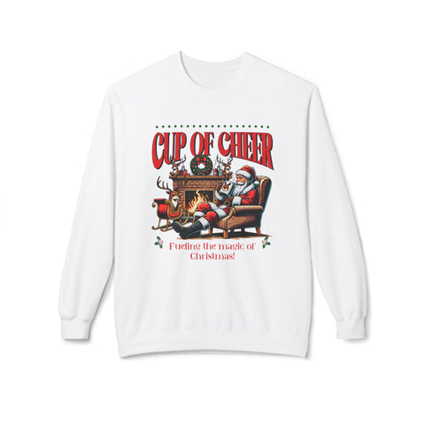 Cup of Cheer- Fleece Crewneck Sweatshirt