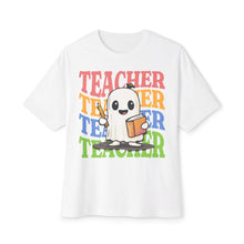 Teacher v2 - Funny Halloween Party Fall Oversized Fit Shirt