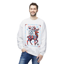 Christmas Deer Folk - Fleece Crewneck Sweatshirt