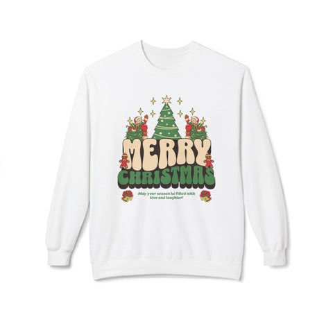 Merry Christmas - Fleece Crewneck Sweatshirt