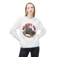 Delivery Time Santa- Fleece Crewneck Sweatshirt