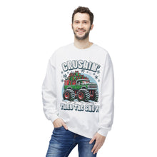 Christmas Monster Truck - Fleece Crewneck Sweatshirt