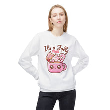 Jolly Vibes Christmas- Fleece Crewneck Sweatshirt