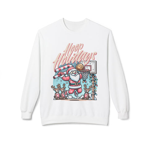 Hoop Holidays- Fleece Crewneck Sweatshirt