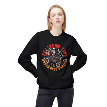 Delivery Time Santa- Fleece Crewneck Sweatshirt