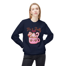 Jolly Vibes Christmas- Fleece Crewneck Sweatshirt