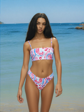 Women's Vintage Floral Bikini Set - 2024 Two-Piece Swimsuit with Push-Up Top