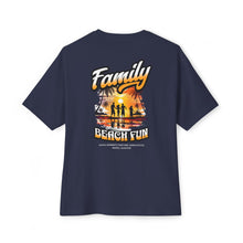 Family Beach Fun - Oversized Back Printed