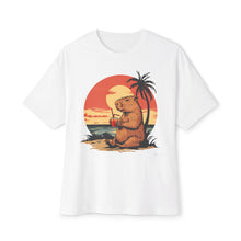 Minimalist Capybara On Vacation v2 - Oversized Fit