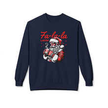 Fa - la - la Latte - Fleece Crewneck Sweatshirt