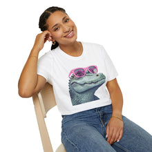 Whimsical Alligator with Pink Sunglasses - Classic Fit