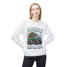 Christmas Monster Truck - Fleece Crewneck Sweatshirt