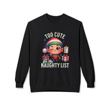 Too Cute Christmas - Fleece Crewneck Sweatshirt