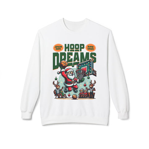 Hoop Dreams- Fleece Crewneck Sweatshirt