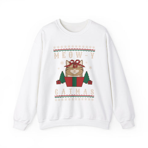 Meow - Crewneck Sweatshirty Catmas - Crewneck Sweatshirt