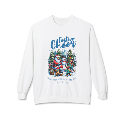 Festive Cheer- Fleece Crewneck Sweatshirt