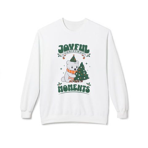 Joyful Christmas Moments - Fleece Crewneck Sweatshirt