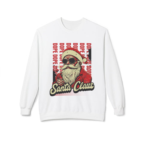 Dope Santa Claus - Fleece Crewneck Sweatshirt