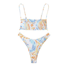 Women's Vintage Floral Bikini Set - 2024 Two-Piece Swimsuit with Push-Up Top